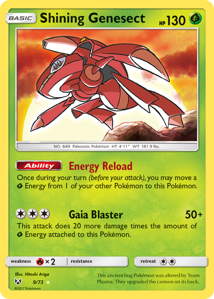 Shining Genesect 9/73 - Shining Legends Holofoil