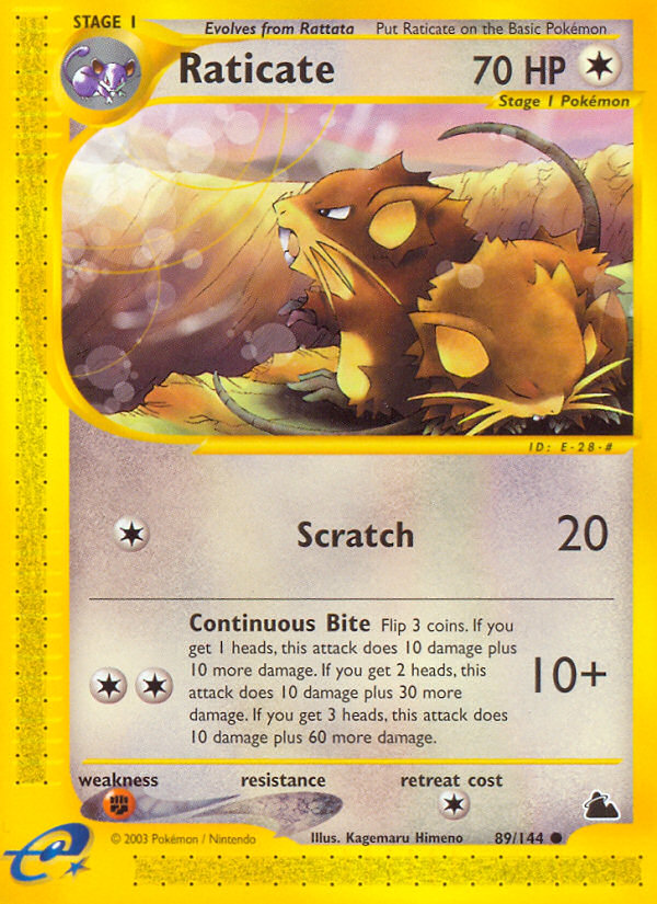 Raticate - 89/144 Skyridge - Common