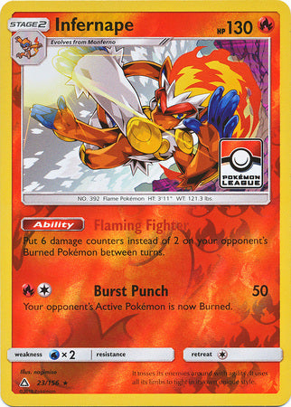 Infernape - 23/156 (Pokemon League) 23 - League & Championship Cards Reverse Holofoil