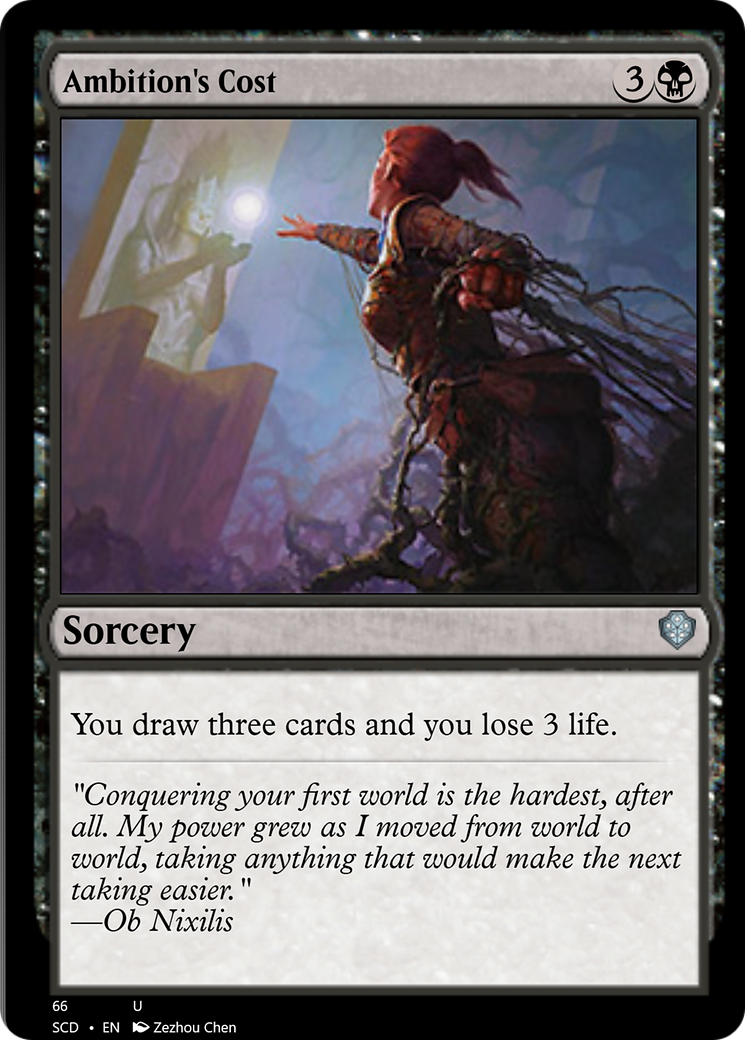 Ambition's Cost (SCD-066) - Starter Commander Decks