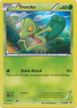 Treecko - 6/160 (Sheen Holo) 6 - Miscellaneous Cards & Products Holofoil