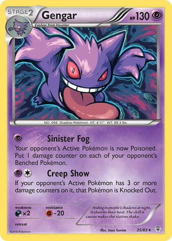 Gengar - 35/83 (Cosmos Holo) - Blister Exclusives Holofoil