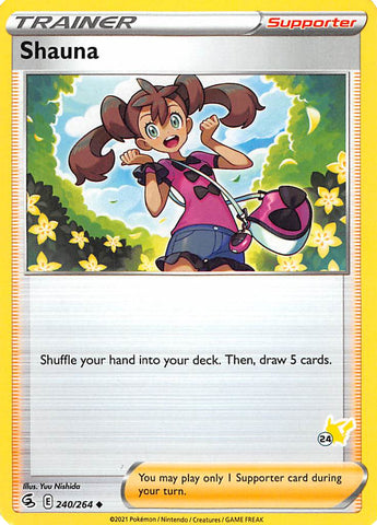 Shauna - 240/264 (#24 Pikachu Stamped) - Battle Academy 2022