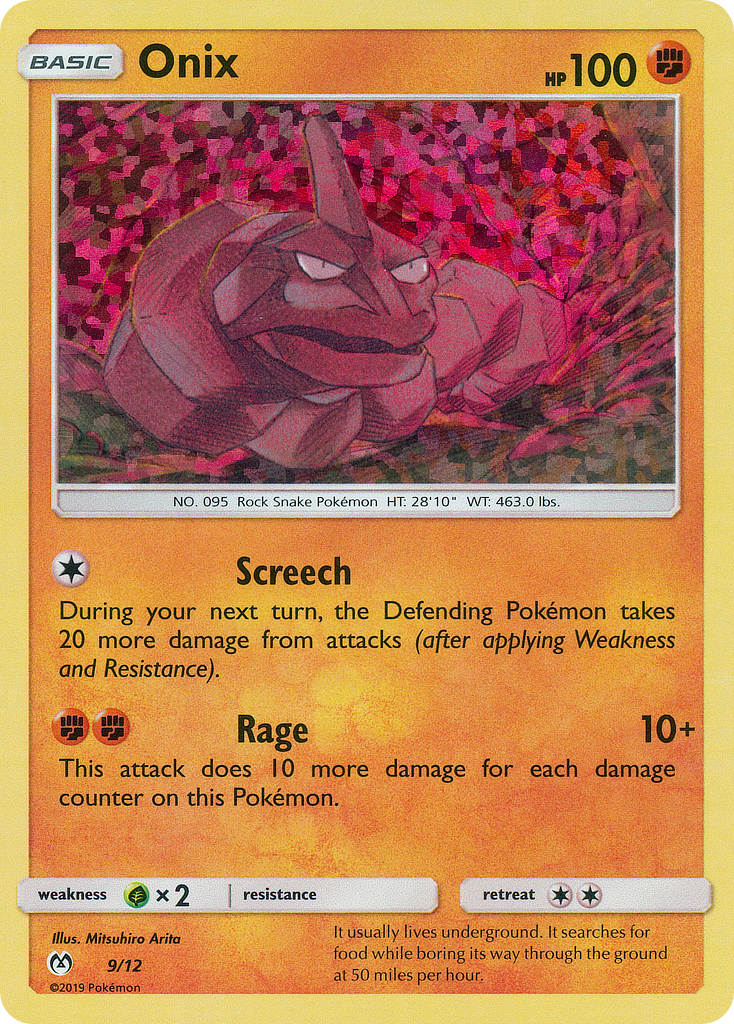 Onix - 9/12/12 - McDonalds Promos 2019 Holofoil