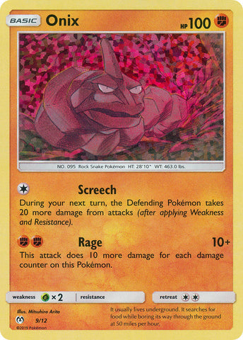 Onix - 9/12/12 - McDonalds Promos 2019 Holofoil