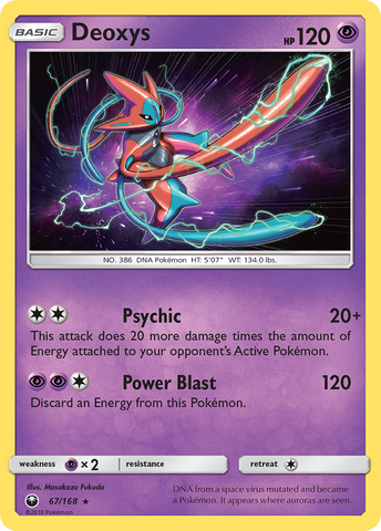 Deoxys (67) 67/168 - SM  Celestial Storm Holofoil