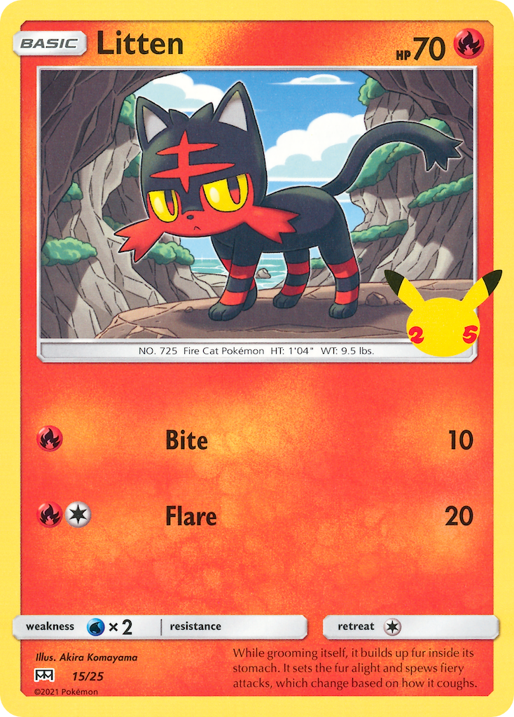 Litten - 15/25 15/25 - McDonalds 25th Anniversary Promos