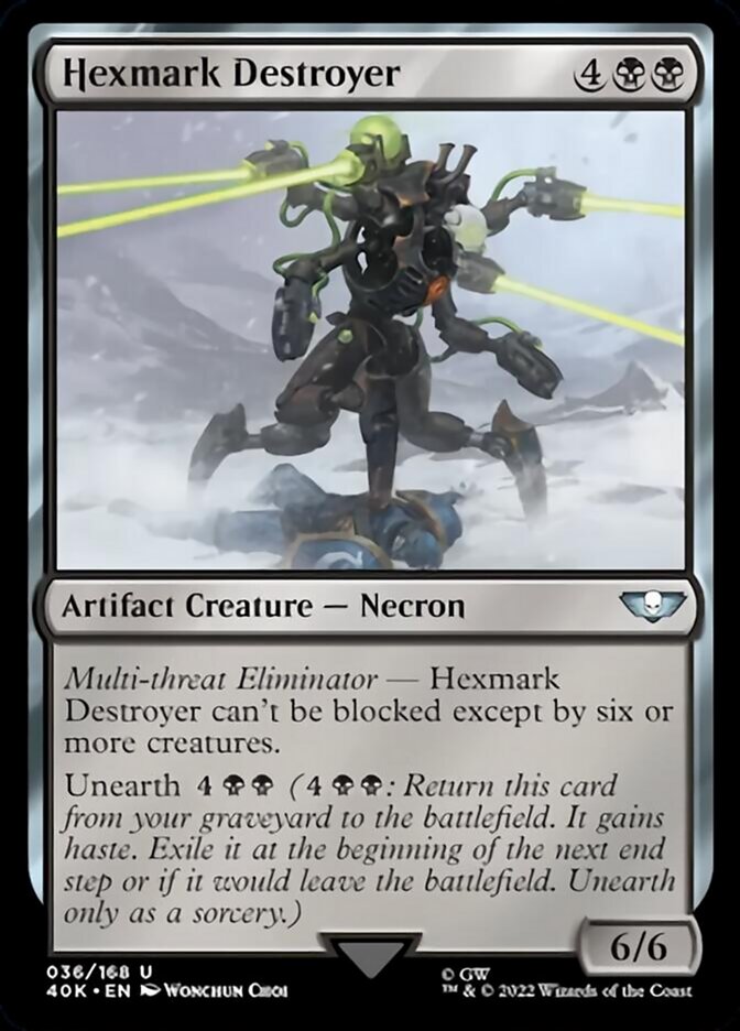 Hexmark Destroyer (Surge Foil) (40K-036) - Warhammer 40,000 Commander Foil