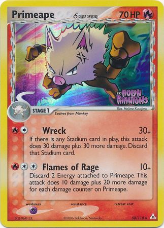 Primeape (Delta Species) 50/110 - Holon Phantoms Reverse Holofoil