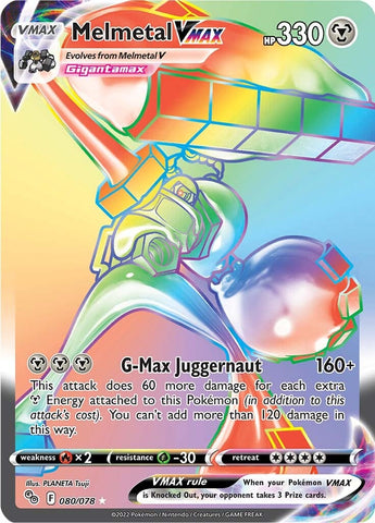 Melmetal VMAX (Secret) 80/78 - Pokemon GO Holofoil