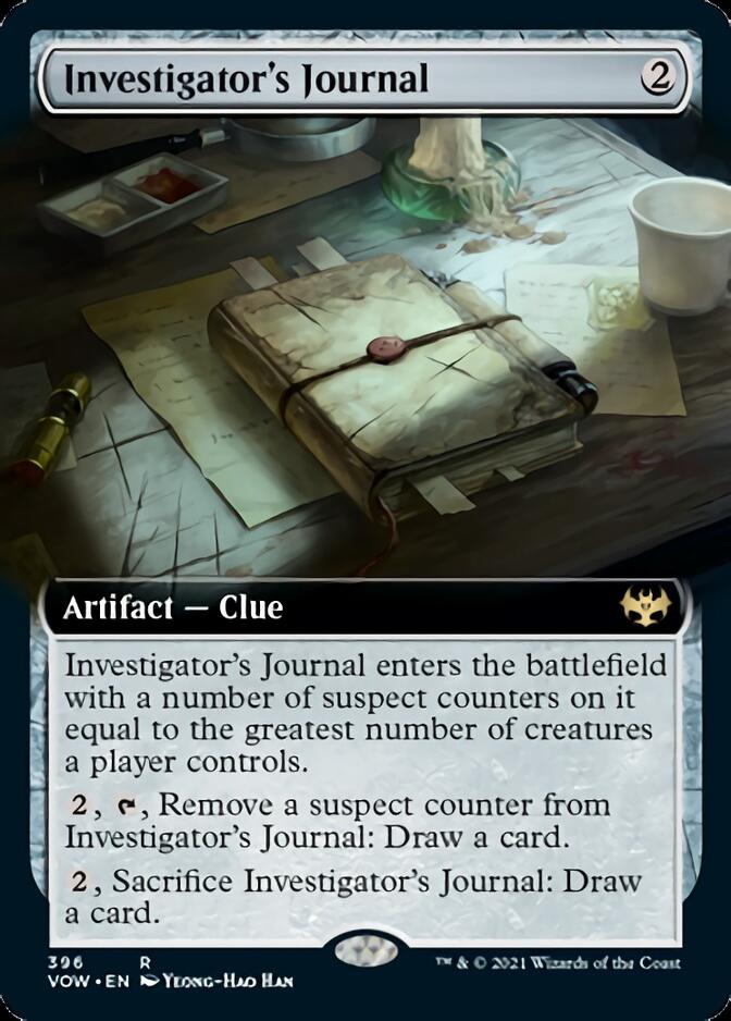 Investigator's Journal (Extended Art) (VOW-396) - Innistrad: Crimson Vow: (Extended Art)