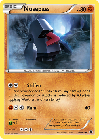 Nosepass/160 - XY  Primal Clash