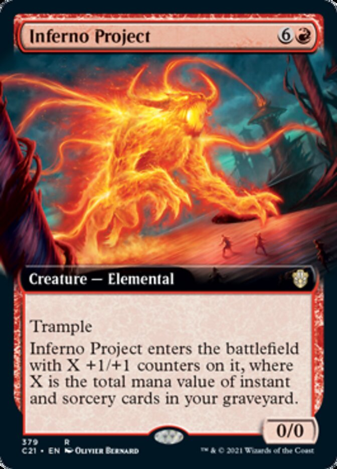 Inferno Project (Extended Art) (C21-379) - Commander 2021: (Extended Art)