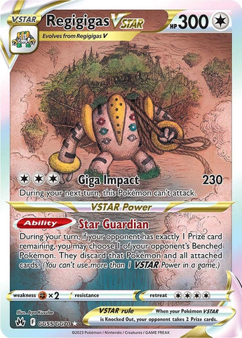 Regigigas VSTAR GG55/70 - SWSH Crown Zenith Galarian Gallery Holofoil