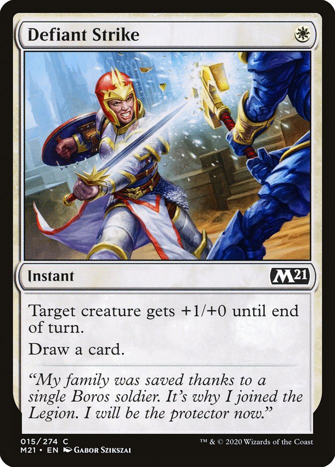 Defiant Strike (M21-015) - Core Set 2021