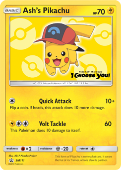 Ash's Pikachu - SM111 SM111/248 - SM Promos