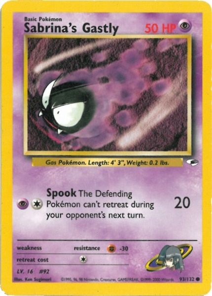 Sabrina's Gastly 93/132 - Gym Heroes Unlimited