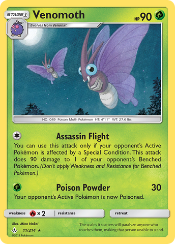 Venomoth/214 - SM  Unbroken Bonds