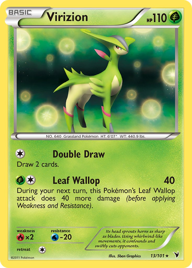 Virizion - 13/101 (Cosmos Holo) - Blister Exclusives Holofoil