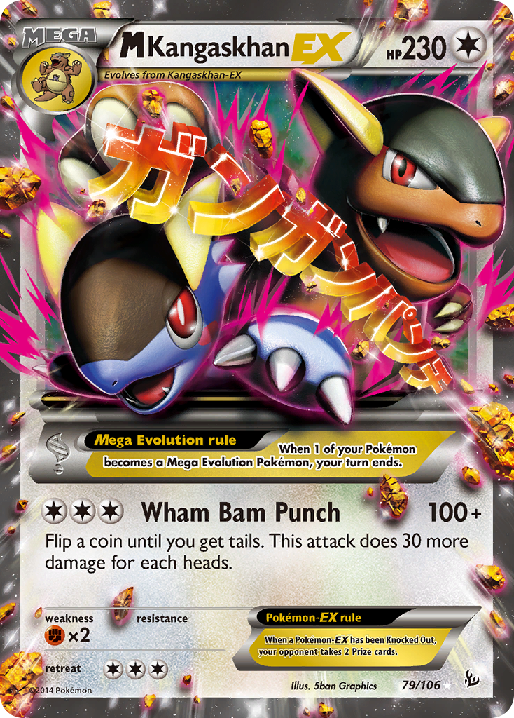 M Kangaskhan EX 79/106 - XY  Flashfire Holofoil