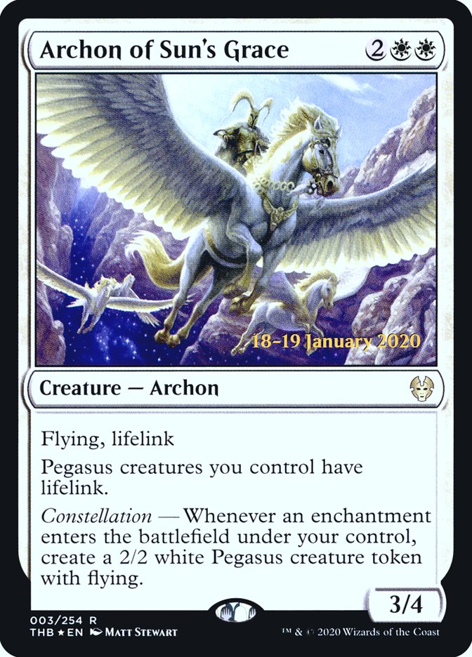 Archon of Sun's Grace (PRE-003) - Theros Beyond Death Promos Foil