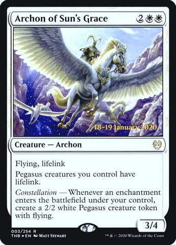 Archon of Sun's Grace (PRE-003) - Theros Beyond Death Promos Foil
