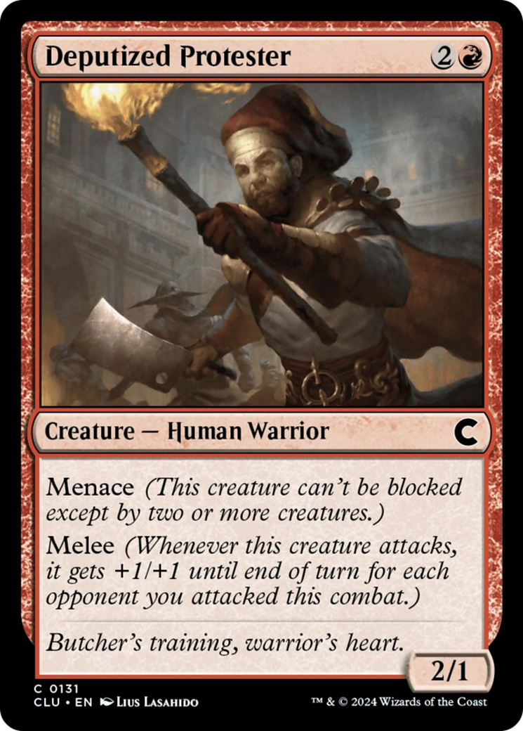 Deputized Protester (CLU-131) - Ravnica: Clue Edition