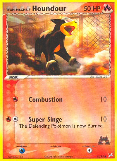 Team Magma's Houndour - 62/95 62/95 - Team Magma vs Team Aqua