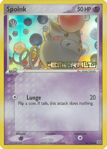 Spoink - 066/106/106 - Emerald Reverse Holofoil