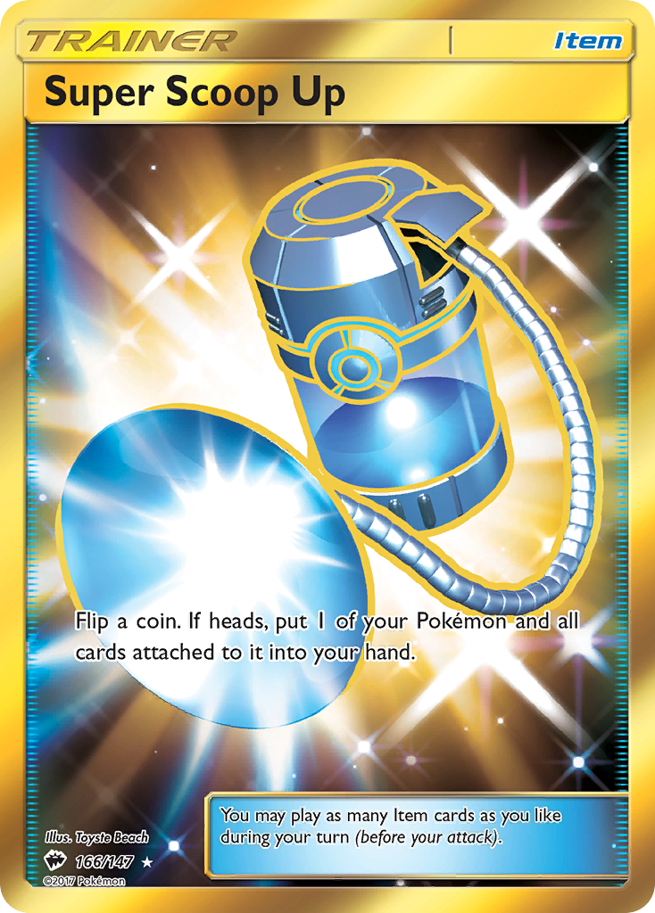 Super Scoop Up (Secret)/147 - SM  Burning Shadows Holofoil