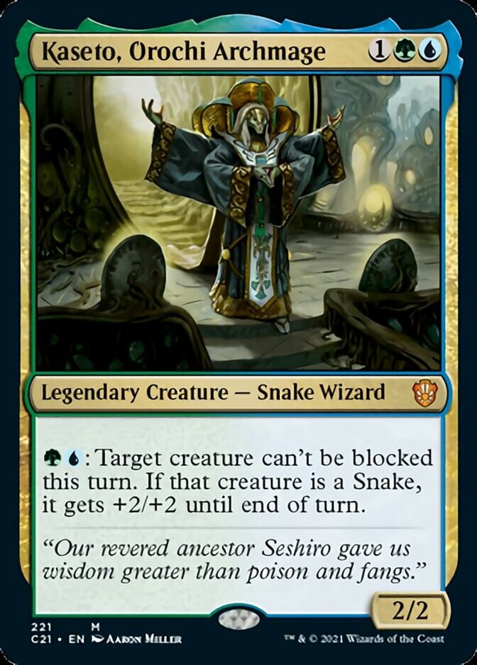 Kaseto, Orochi Archmage (C21-221) - Commander 2021
