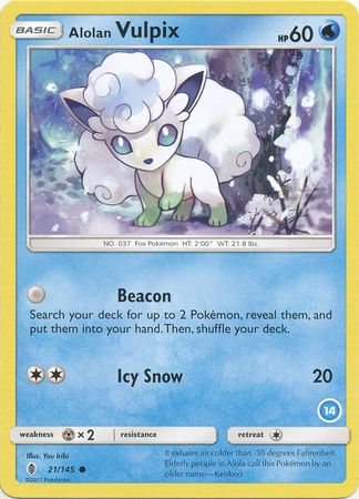 Alolan Vulpix (14) - SM Trainer Kit Alolan Sandslash & Alolan Ninetales