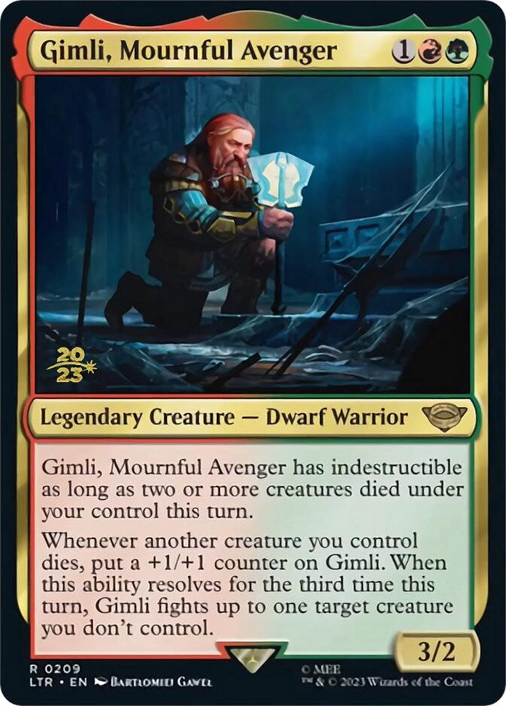 Gimli, Mournful Avenger (PRE-209) - Tales of Middle-earth Promos Foil