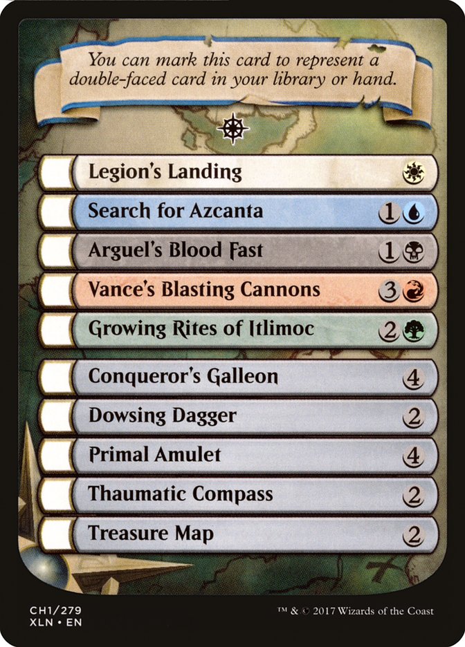 Checklist Card - Ixalan (XLN-CH1) - Ixalan Tokens