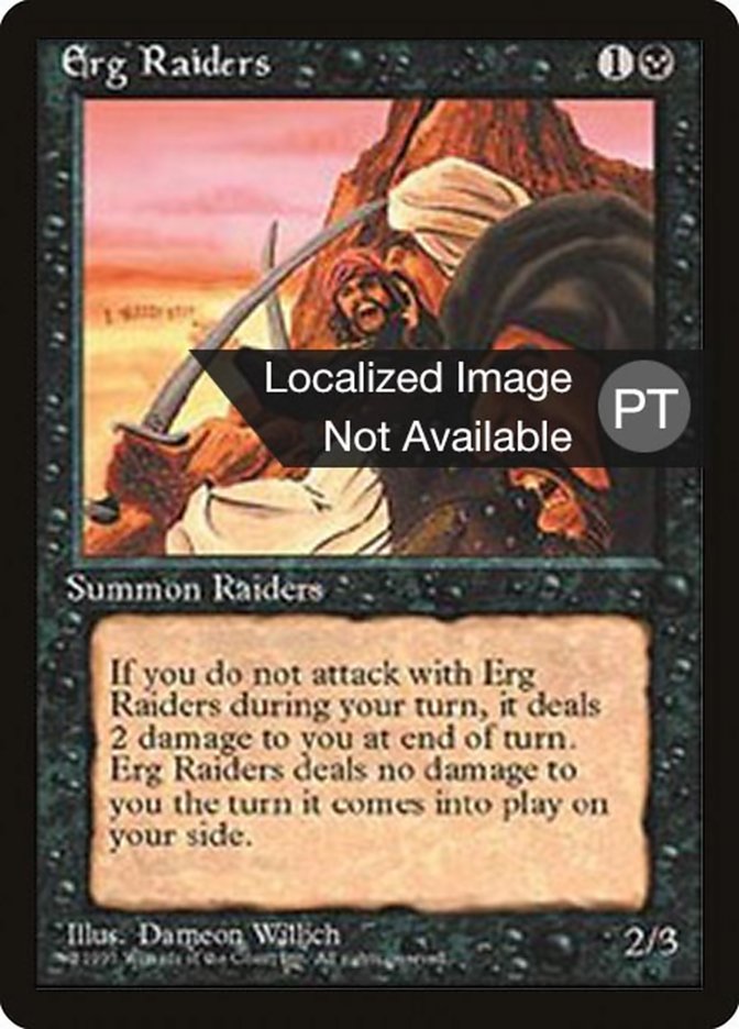 Erg Raiders (4BB-) - Fourth Edition Foreign Black Border