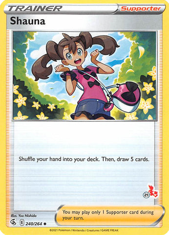 Shauna - 240/264 (#21 Cinderace Stamped) - Battle Academy 2022