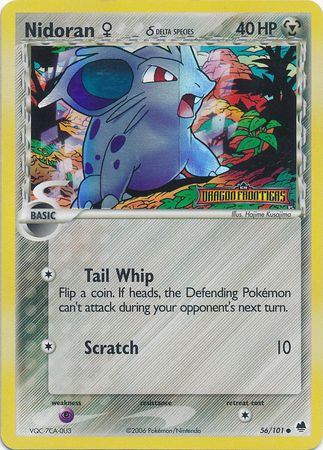 Nidoran F (Delta Species) 56/101 - Dragon Frontiers Reverse Holofoil