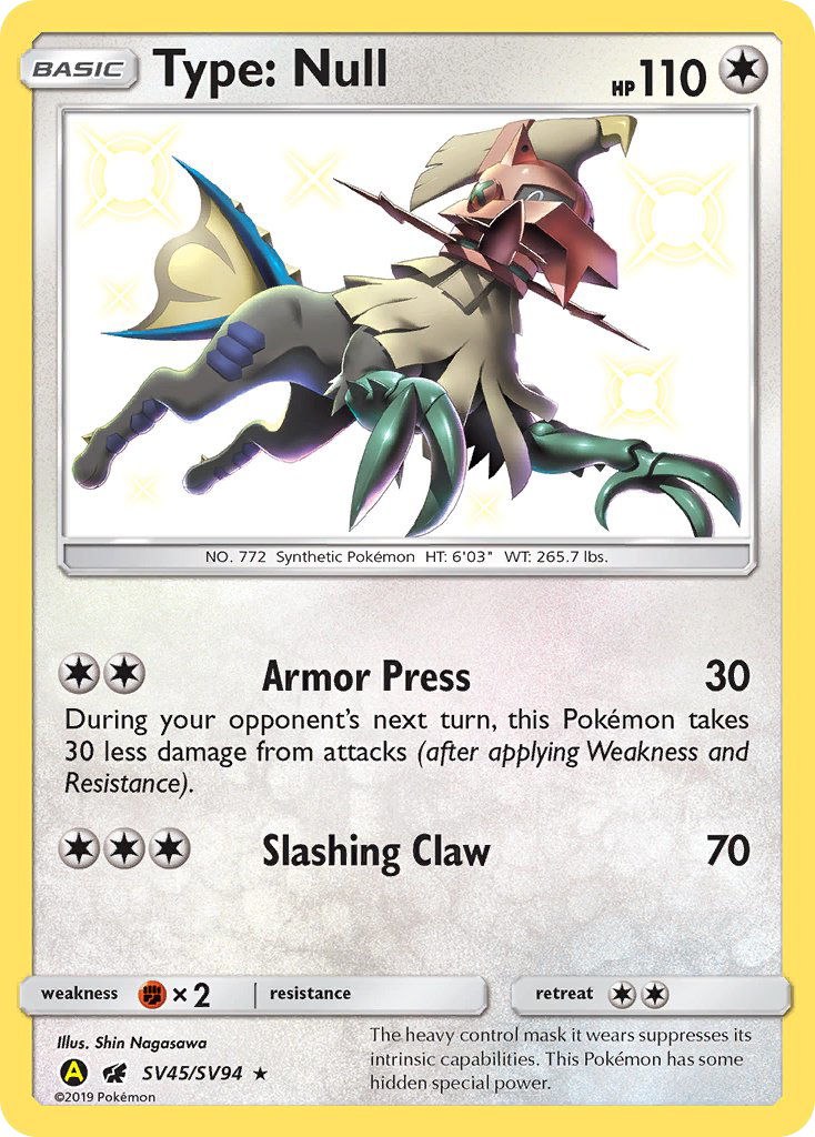 Type: Null SV45/94 - Hidden Fates Shiny Vault Holofoil