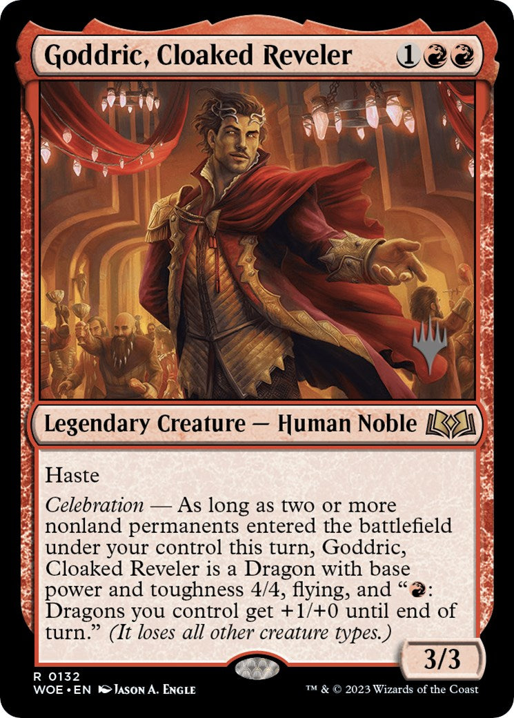 Goddric, Cloaked Reveler (PPWOE-132) - Wilds of Eldraine Promos