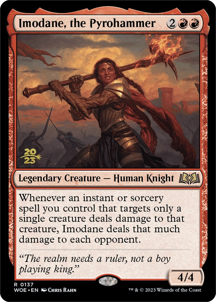 Imodane, the Pyrohammer (PRE-137) - Wilds of Eldraine Promos Foil