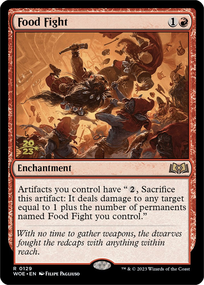 Food Fight (PRE-129) - Wilds of Eldraine Promos Foil