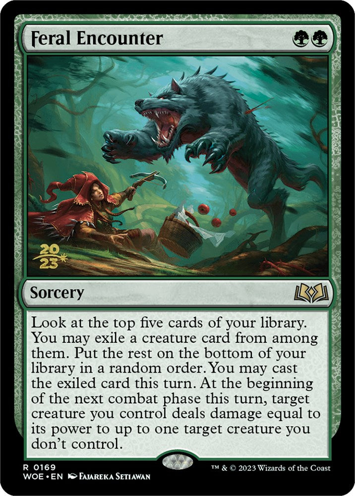 Feral Encounter (PRE-169) - Wilds of Eldraine Promos Foil