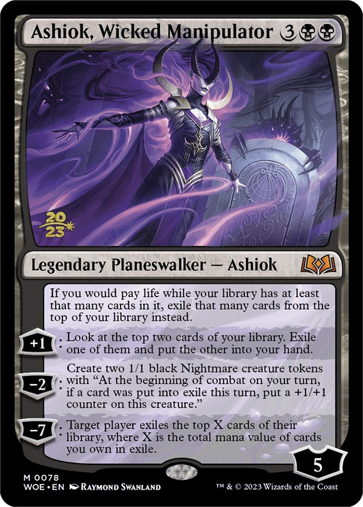 Ashiok, Wicked Manipulator (PRE-078) - Wilds of Eldraine Promos Foil