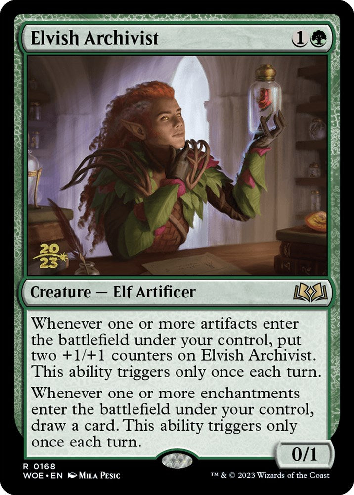 Elvish Archivist (PRE-168) - Wilds of Eldraine Promos Foil
