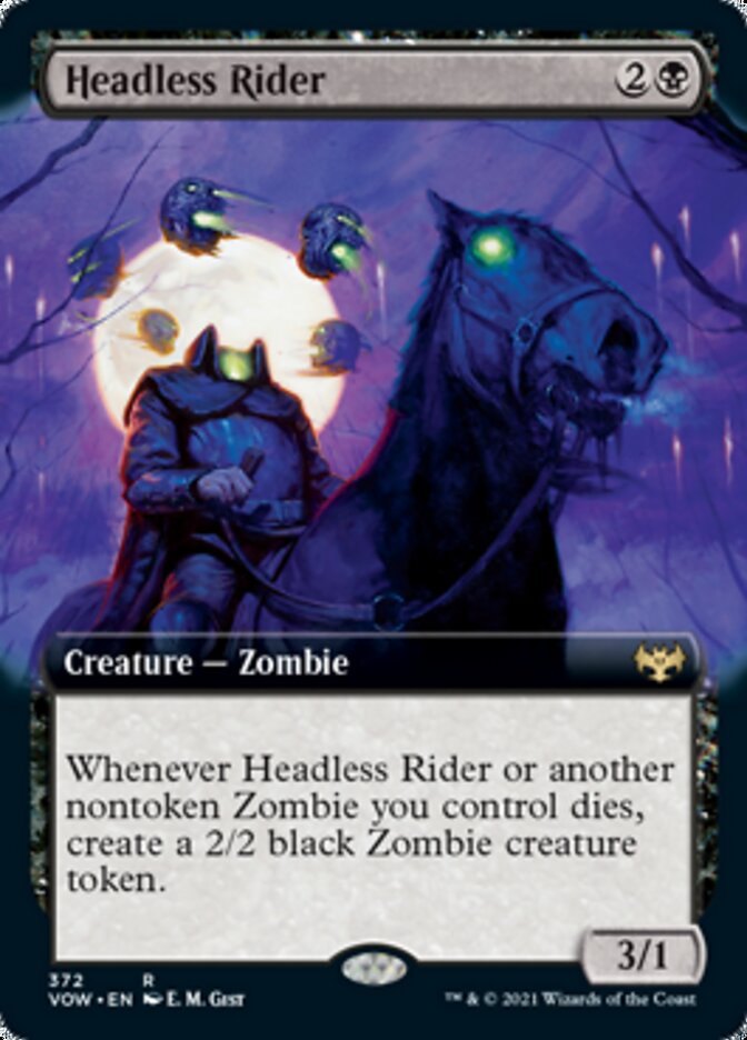 Headless Rider (Extended Art) (VOW-372) - Innistrad: Crimson Vow: (Extended Art)