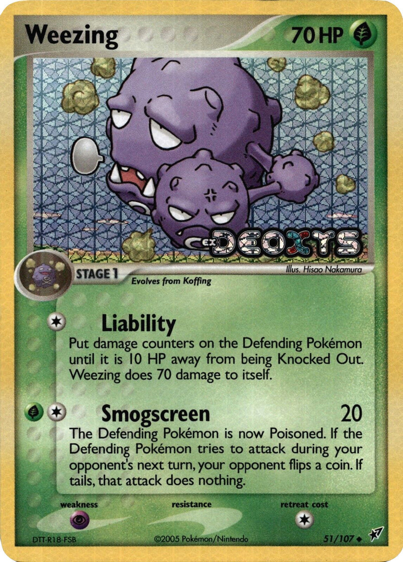 Weezing/107 - Deoxys Reverse Holofoil