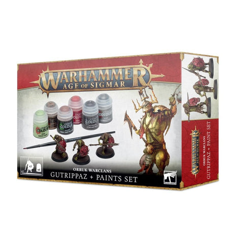 Orruk Warclans Gutrippaz and Paints Set