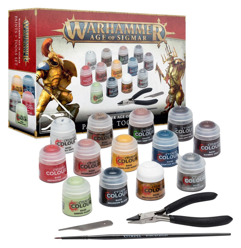 Warhammer Age of Sigmar Paints and Tool Set