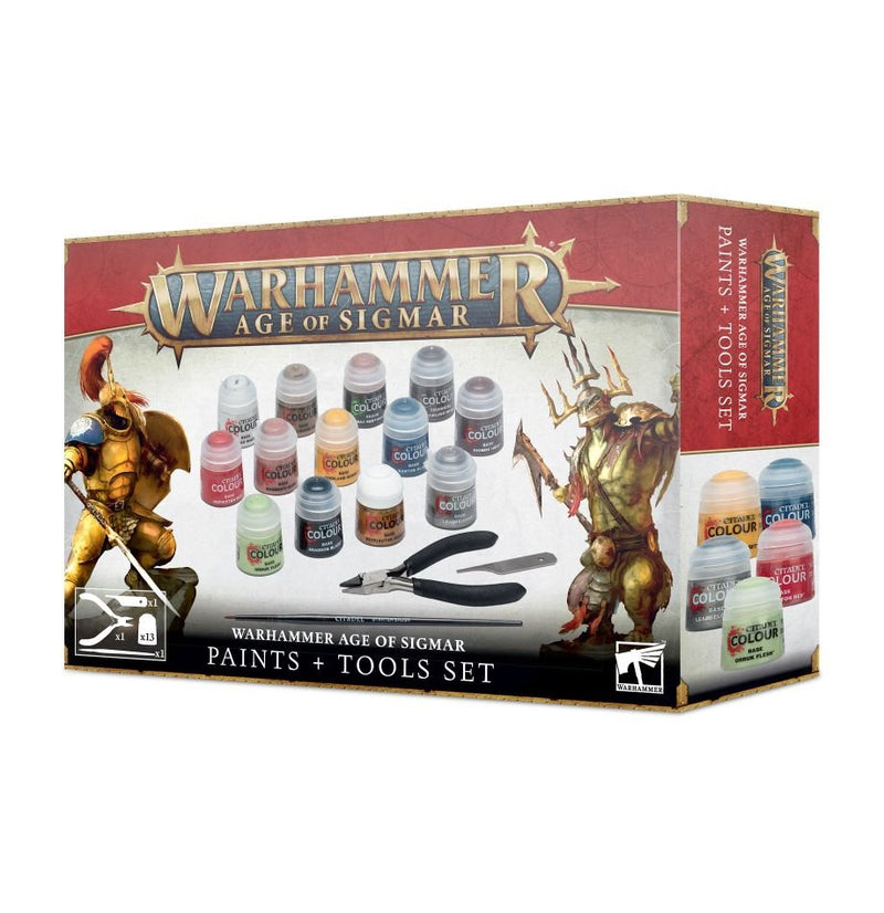 Warhammer Age of Sigmar Paints and Tool Set