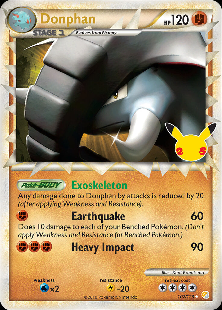 Donphan (Prime) 107/25 - Celebrations Classic Collection Holofoil